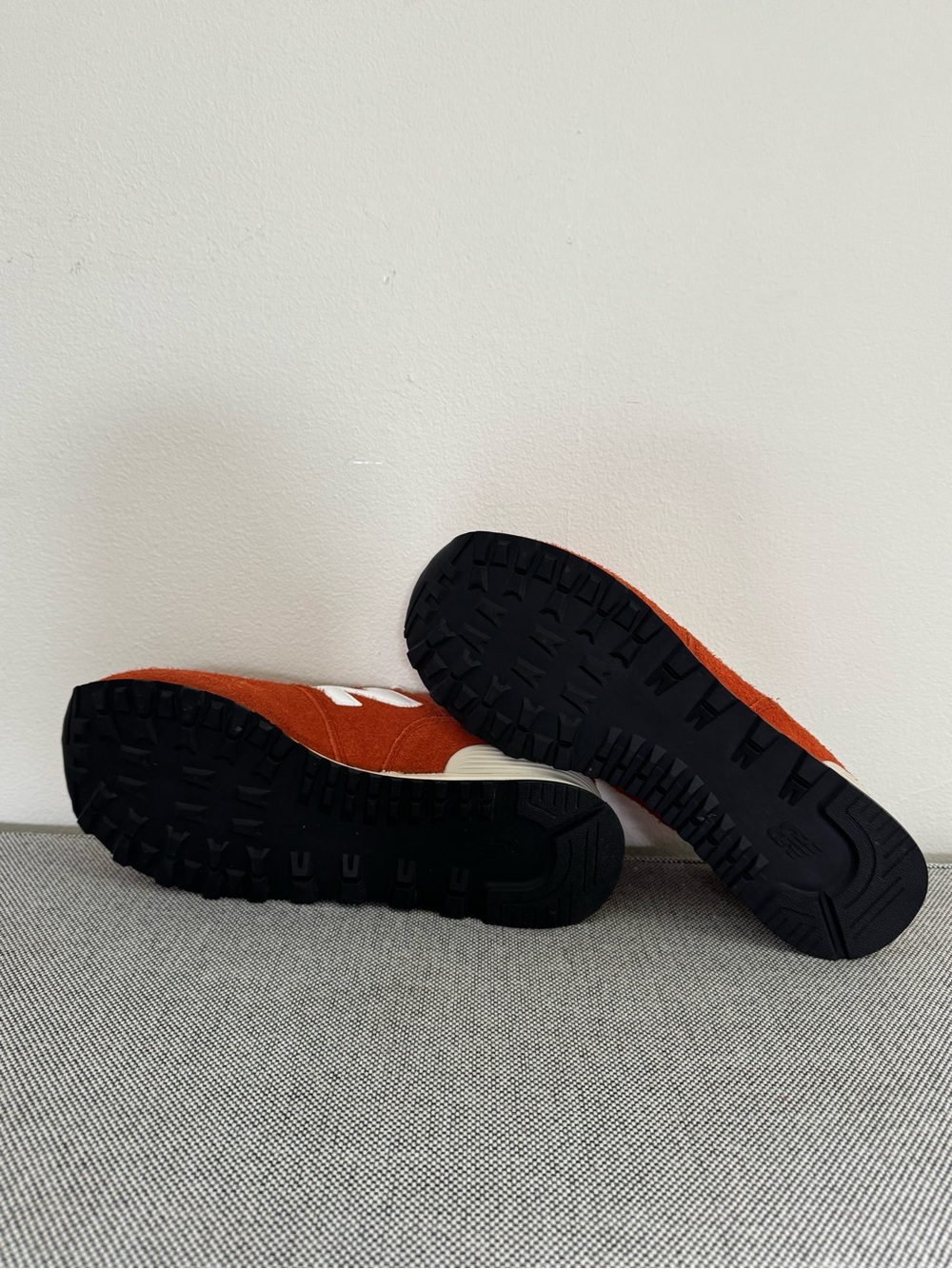 New Balance Rust Orange Suede & Mesh Sneaker - Picture 4 of 5